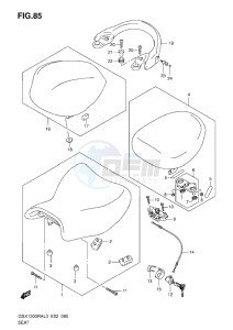 GSX1300R drawing SEAT L3