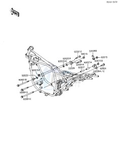 ZX 1100 A [GPZ] (A1-A2) [GPZ] drawing FRAME FITTINGS