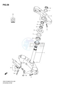 GSX-R1000 (E2) drawing STEERING STEM