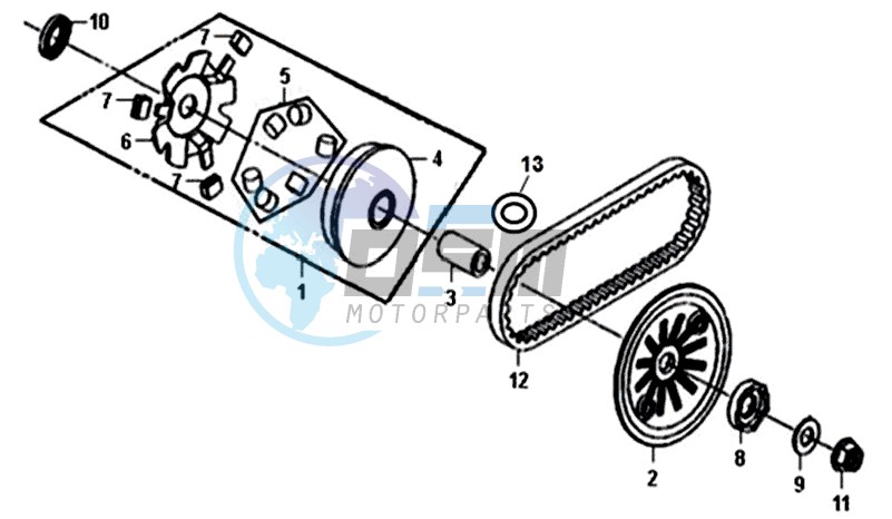 MOVABLE FLANGE / V-BELT