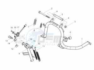 BEVERLY 350 ST 4T 4V ie E4 ABS (NAFTA) drawing Stand/s