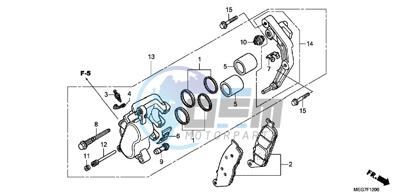 FRONT BRAKE CALIPER (VT750C2B/C/CA)