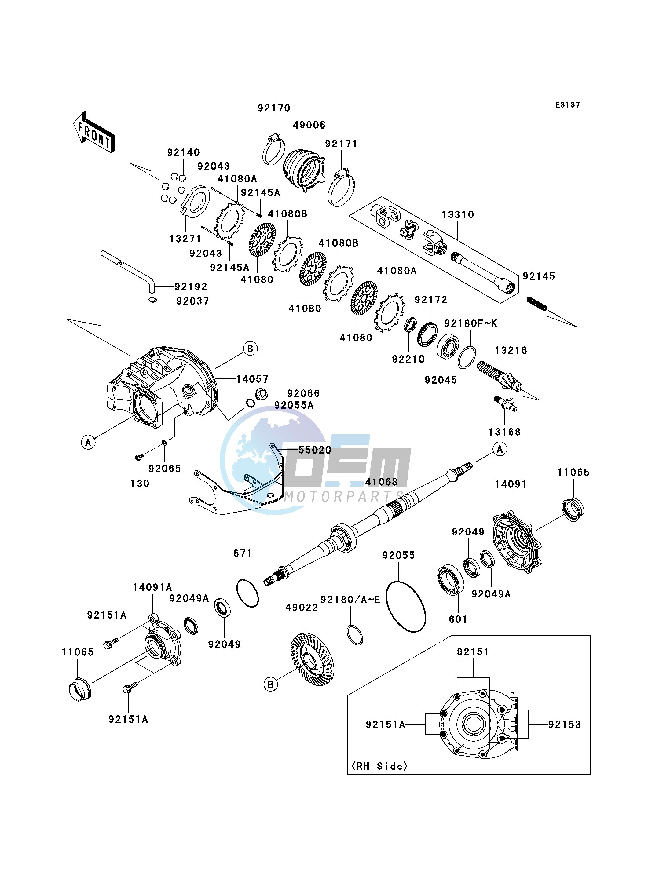 DRIVE SHAFT-REAR