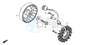 CBR600RR drawing GENERATOR