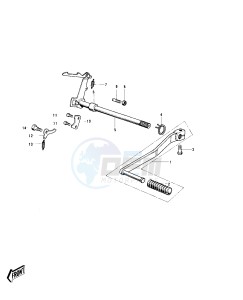 KH 100 B (B7-B8) drawing GEAR CHANGE MECHANISM