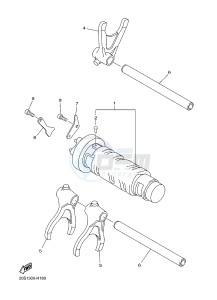 XJ6F 600 DIVERSION F (1CWJ) drawing SHIFT CAM & FORK