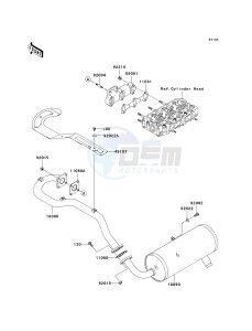 KAF 950 F [MULE 4010 DIESEL 4X4] (F9F-FAF) F9F drawing MUFFLER-- S- -