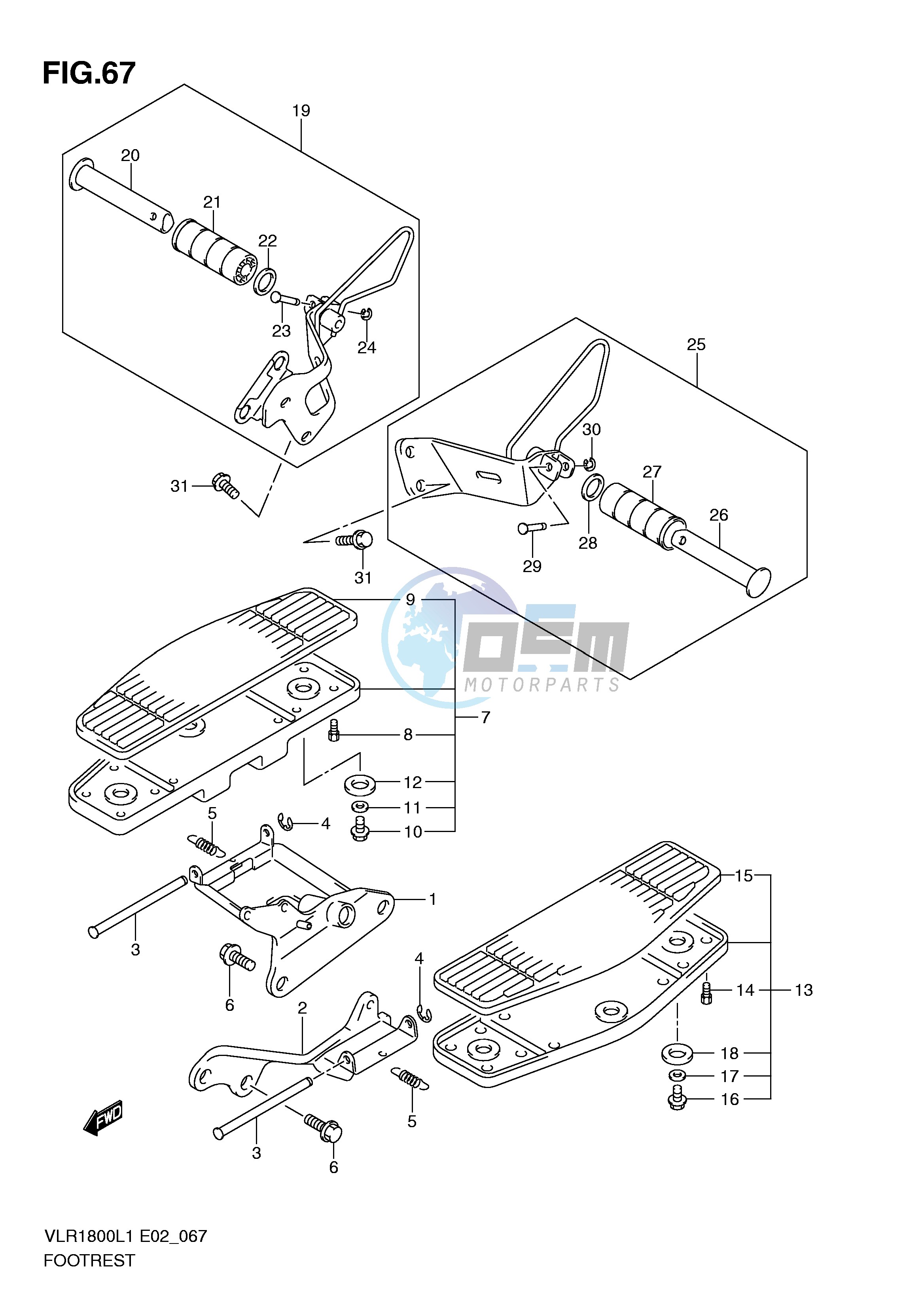 FOOTREST (VLR1800L1 E24)