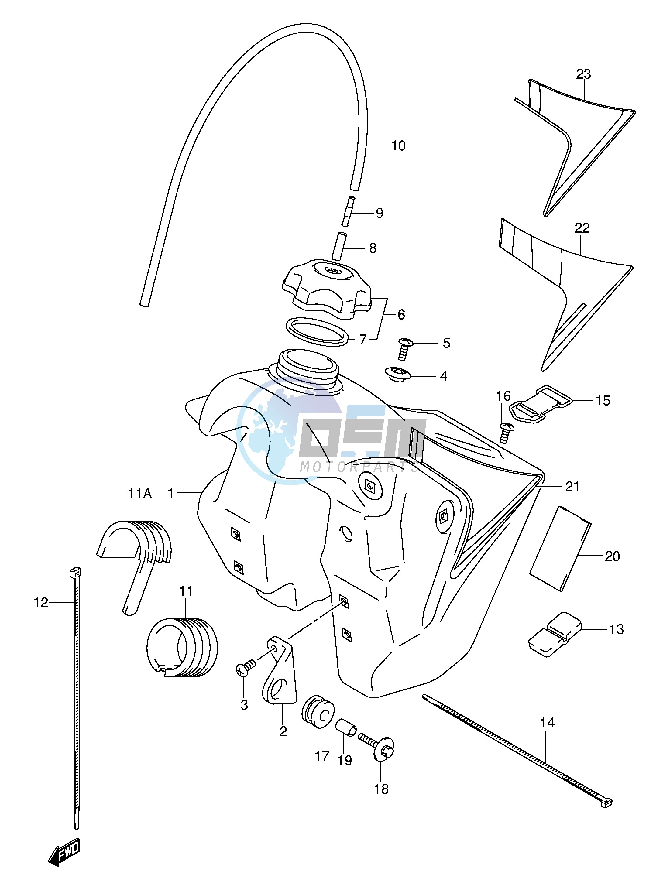 FUEL TANK (MODEL K1 K2 K3)