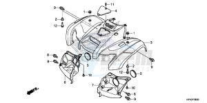 TRX420FPMD TRX420 Europe Direct - (ED) drawing FRONT FENDER