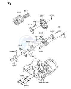 RM-Z250 (E24) drawing OIL PUMP