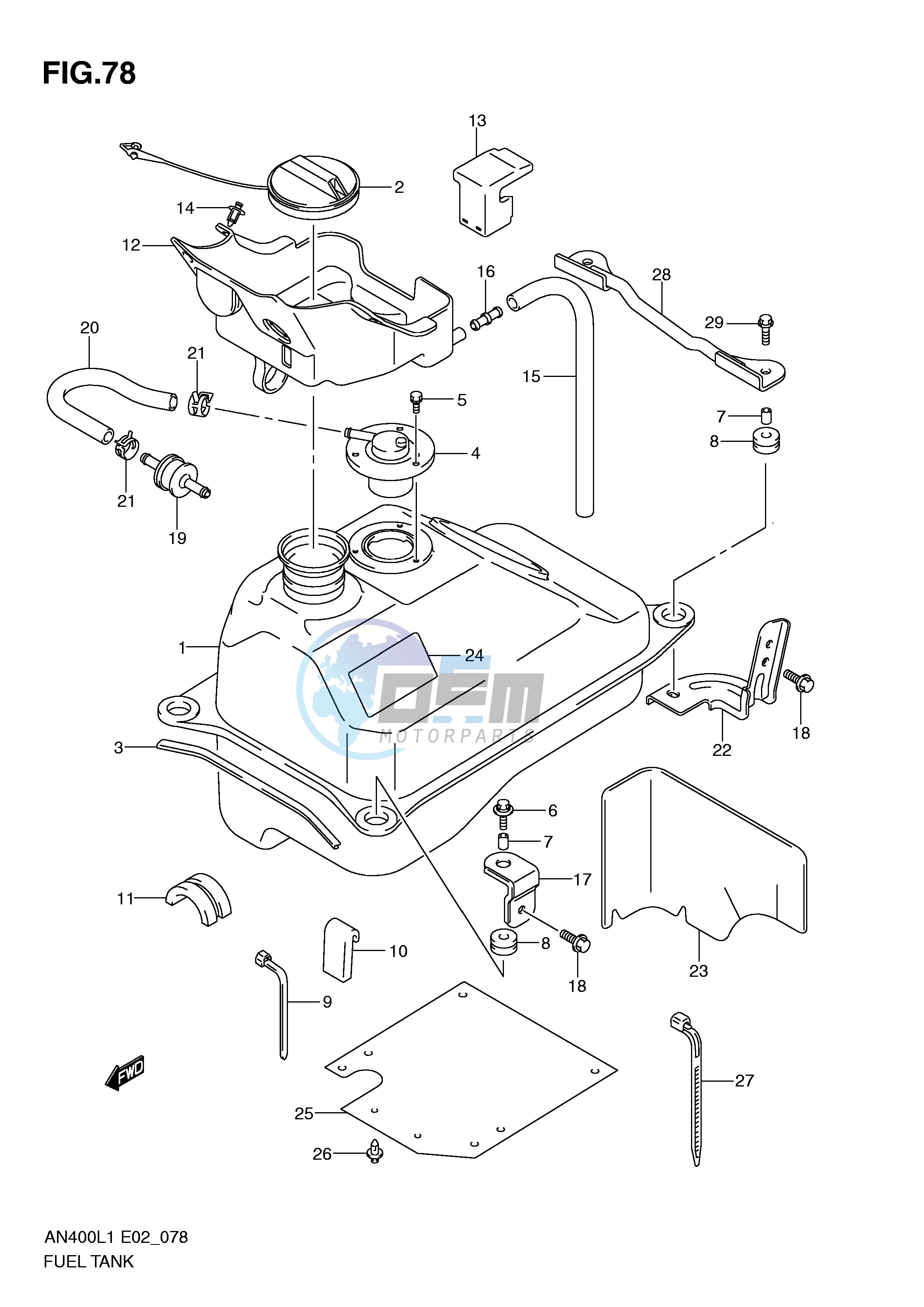 FUEL TANK (AN400L1 E19)