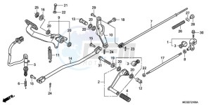 VT750CA9 Ireland - (EK / MME ST) drawing PEDAL (EXCEPT KO)