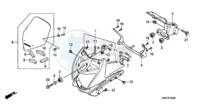 CBF125MA UK - (E) drawing FRONT COWL