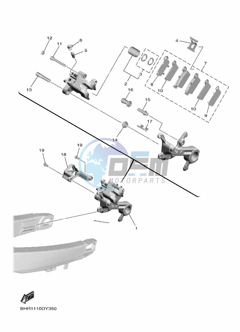 REAR BRAKE CALIPER