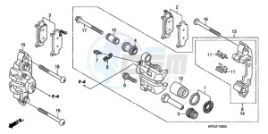 TRX500FM9 Australia - (U) drawing FRONT BRAKE CALIPER