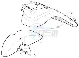 X9 500 Evolution (abs) drawing Wheel compartment-Mudguard