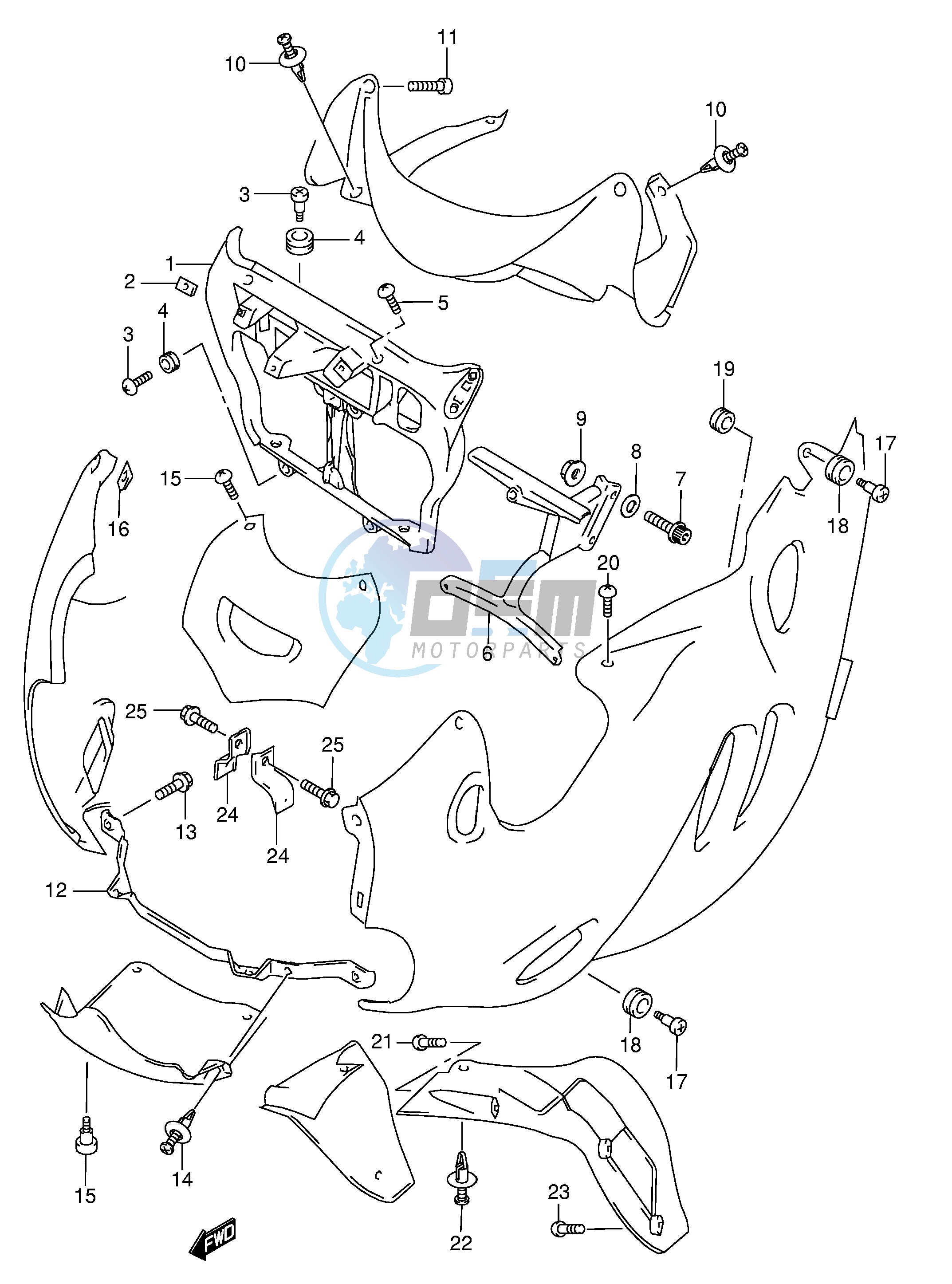 COWLING BODY INSTALLATION PARTS