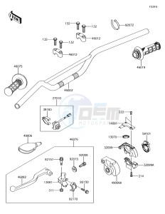 KX65 KX65AJF EU drawing Handlebar