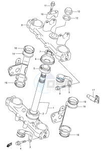 DR350 (E1) drawing STEERING STEM (E24)