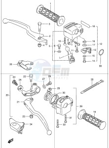 LT-F300 (E24) drawing HANDLE LEVER