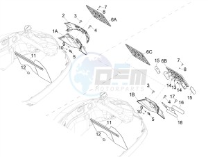 GTS SUPER- SUPER SPORT 150 4T 3V IE ABS E3-E4 (APAC) drawing Rear cover - Splash guard