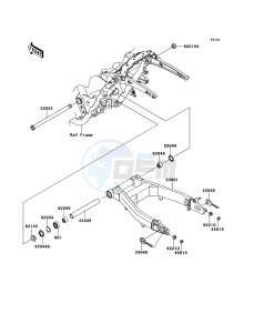 VN1700_CLASSIC_TOURER_ABS VN1700DBF GB XX (EU ME A(FRICA) drawing Swingarm