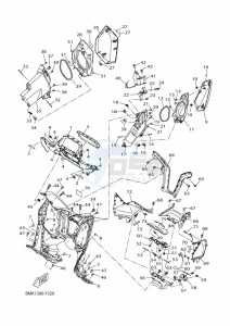 YP125R-DA XMAX 125 TECH MAX (BMJ3) drawing LEG SHIELD