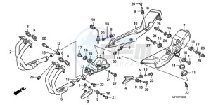 CB1000RA9 UK - (E / ABS MPH) drawing EXHAUST MUFFLER