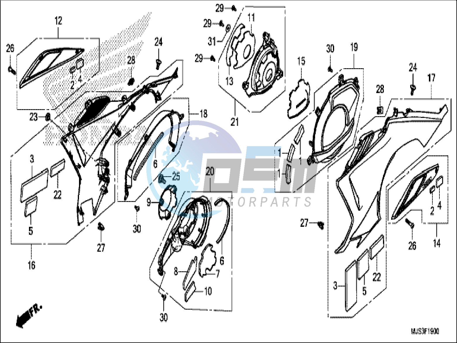 ENGINE COVER/SIDE PANEL