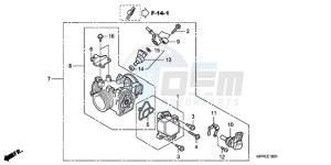 CBR125RW9 Germany - (G) drawing THROTTLE BODY