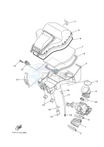 YFM700FWAD YFM700PSE GRIZZLY 700 EPS SPECIAL EDITION (2BGD 2BGE) drawing INTAKE