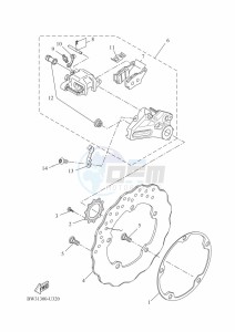 XTZ690D-B TENERE 700 (BW35) drawing REAR BRAKE CALIPER