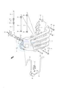 DF 60 drawing Inlet Manifold (S/N 971961 to 97XXXX)