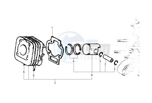 Fly 2T 50 drawing Cylinder - Piston