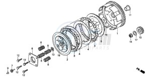 CRM50R drawing CLUTCH