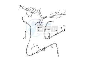 CS JOG R 50 drawing STEERING HANDLE- CABLE