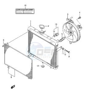 LT-A750XZ drawing RADIATOR (LT-A750XZL3 P17)