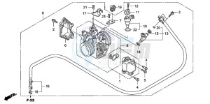 TRX680FA drawing THROTTLE BODY