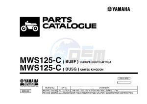 MWS125-C TRICITY 125 (BU5F) drawing Infopage-1