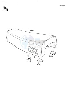 KX 125 A [KX125] (A7) [KX125] drawing SEAT -- 81 A7- -