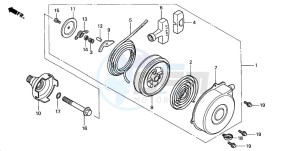 TRX350TM RANCHER drawing RECOIL STARTER