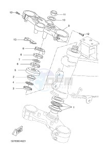 YZF-R125A R125 (5D7N) drawing STEERING