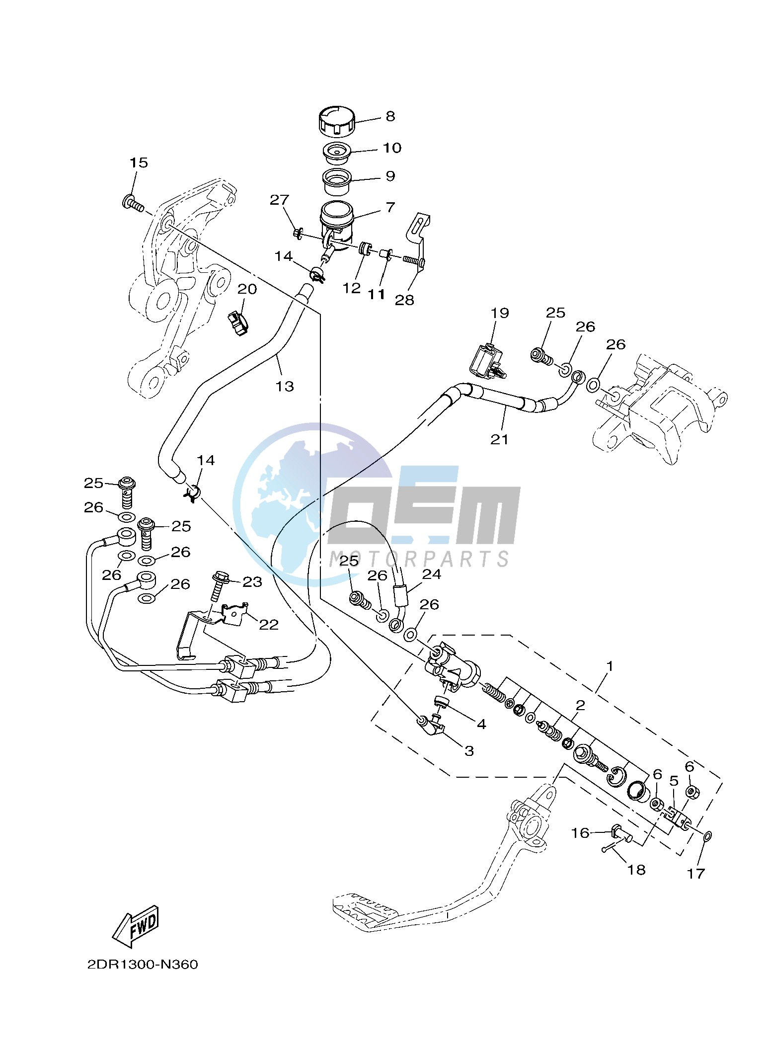 REAR MASTER CYLINDER