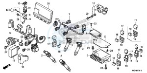 VFR1200XDLE CrossTourer ED drawing SUB HARNESS