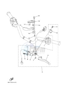 YFZ450R YFZ45YSSH YFZ450R SPECIAL EDITION (BW24) drawing HANDLE SWITCH & LEVER