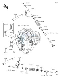 KLX110 KLX110CJF EU drawing Valve(s)