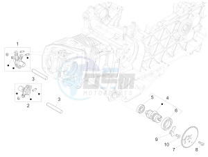 Liberty 125 iGet 4T 3V ie ABS (EMEA) drawing Rocking levers support unit