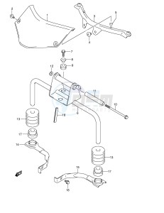 DL650 (E2) V-Strom drawing FRONT BRACKET