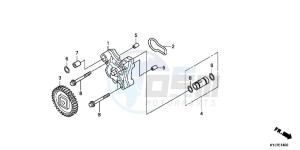 CBR250RB drawing OIL PUMP